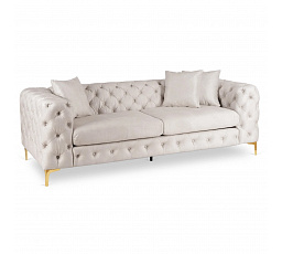 Sofa SORRENTO 3S Trojmiestna Krémová Zamatová
