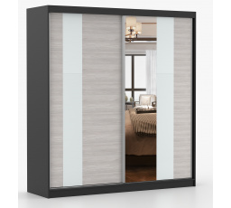 Šatní skriňa MULTI 32 - 203 cm, Čierna/Kathult