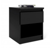 Nočný stolík SIMPLICITY 238, Čierna matná