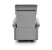 Polohovacie kreslo SEMIR s USB, Sivá