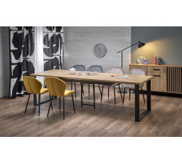 Jedálenský stôl CANDIDO, Dub Wotan/Čierna