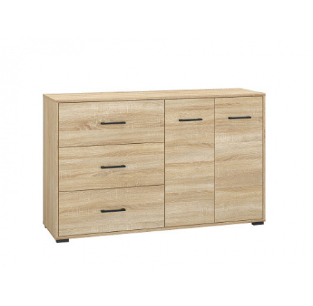 CAMERON 25- Komoda 2D3S, laminovaný dub sonoma (ML) (CARO25=PACKAGES)(K150-E) NOVINKA