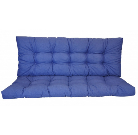 Vankúš na záhradnú hojdačku 160 cm - modrá látka