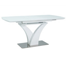 Jedálenský stôl FARO, biely lak - 120(160)x80