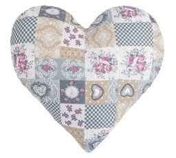 Vankúšik srdiečko patchwork love