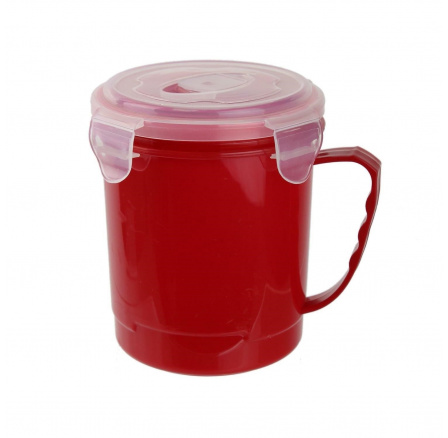 Hrnček na polievku 630ml červený Hrnček na polievku 630ml červený