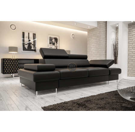 Sofa GALAXY II 235 cm - čierna eko koža