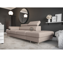 Sofa GALAXY II leňoška 235 cm - béžová, pravá strana