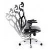 Ergonomické kreslo V-Basic, čierno-sivá