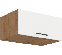 Horná skrinka VIGO - 80 NAGU-36 1F, Dub Lancelot / Biely lesk
