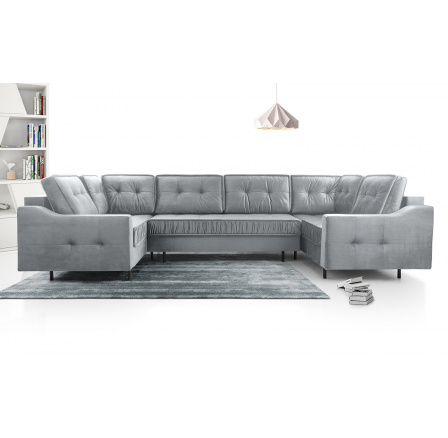 Rohová sedacia súprava AKITA U, Monolith 84