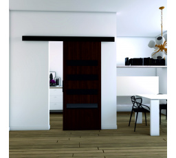 Posuvné dvere STANDART MIX F80, Wenge/čierna