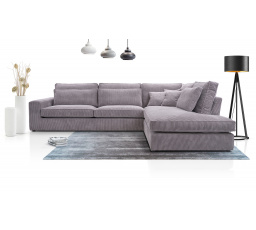 Rohová sedacia súprava Carny P Lincoln 86 sivá