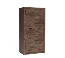 Šatní skriňa INDIANAPOLIS I1, tmavý jaseň
