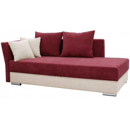 YORK (COMA) - Ľavá bordová pohovka Alfa 12 /Alfa 01 (FI) - kolekcia "F" (K250-Z)