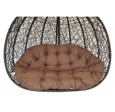 Vankúš pre dvojitú hojdačku - látka hnedá