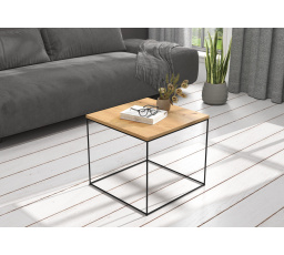 Konferenčný stolík ELENA 50x50 Čierny+Artisan