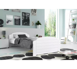 Detská posteľ LILI 90x200 cm, s matracom, Biela