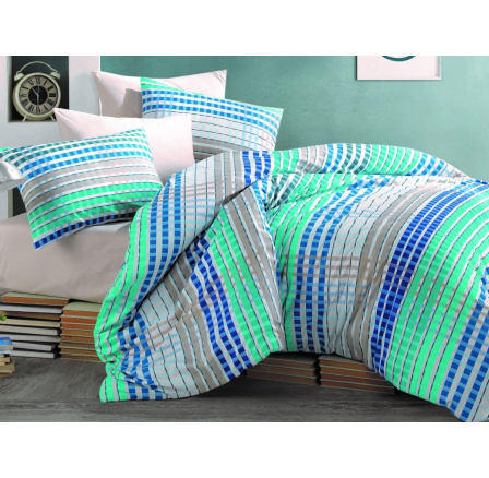 Bavlnená obliečka na vankúš Tema blue 40x40