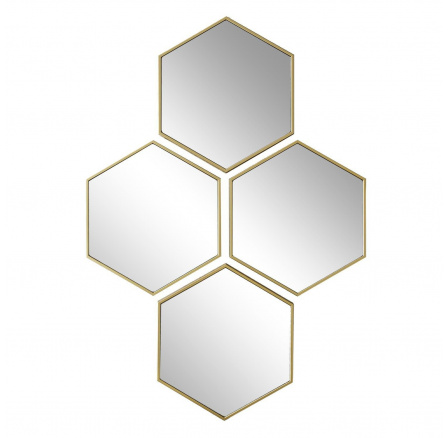 Sada 4 zrkadiel Diamond zlatá Sada 4 zrkadiel Diamond zlatá