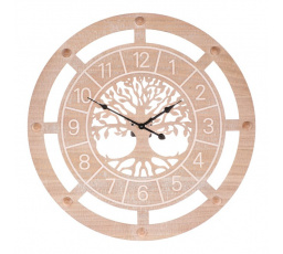 Hodiny nástěnné - pr. 60 cm, MDF, strom života ve středu