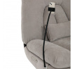 TV kreslo s elektrickým polohovaním, držiak telefónu, úložný box, zabudované ovládanie, USB-A a USB-C, rotácia do 240°, hojdanie
