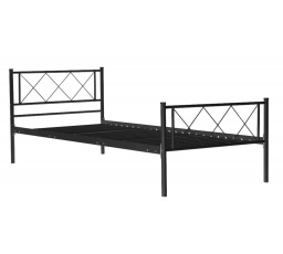 Kovová posteľ 90x200 čierna MBD9216