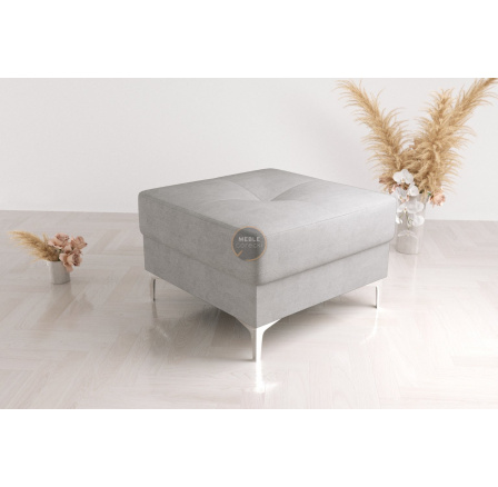 Taburet s kontajnerom 70 x 70 cm - sivá