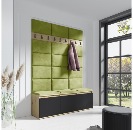 Predsieňová stena EMI 6, Trinity 12/Artisan + Black