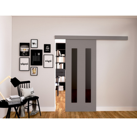 Posuvné dvere STANDART H80, sivé