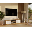 TV komoda Malvína 140, dub artisan/biela