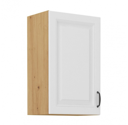 Kuchynská horná skrinka STIPE 45 G 72 1F, Biela/Dub artisan