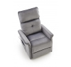 Elektricky polohovateľné a masážne kreslo SEMIR 2, Sivý Bluvel 14