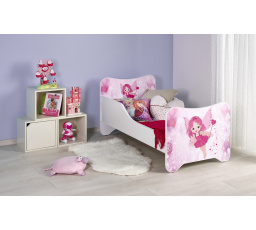 Detská posteľ HAPPY FAIRY, biela/ružová