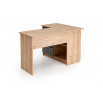 Písací stôl BEGA, Dub Artisan/Grafitový UNI