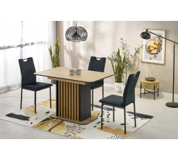 Jedálenský stôl WILSON, dub artisan / čierna