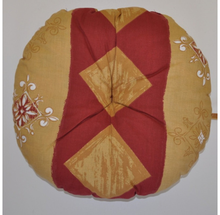 Sedák priemer 35 cm - vínový motív