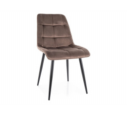 STOLIČKA CHIC VELVET ČIERNY RÁM / CAPPUCCINO BLUVEL 38