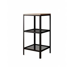 Regál Rolin Čierny+Sonoma