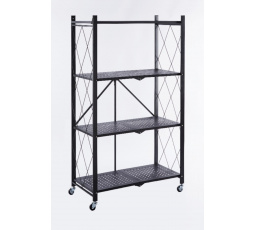 Kovový regál R4-FX 4P čierny R44P-FX