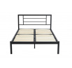 Kovová posteľ 120x200 čierna LM2-FXJG