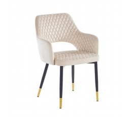 Stolička velvet béžová K3-FX