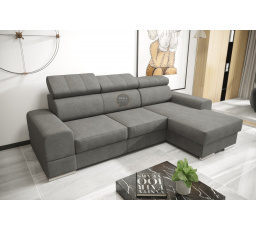 Rohová sedacia súprava ROYAL MINI 260×160 - sivá, pravá
