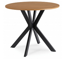 Stôl LAUREN 80 cm Dub Zlatý/Čierny