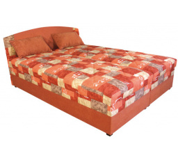 Posteľ Betty 160x200 oranžová/vzor