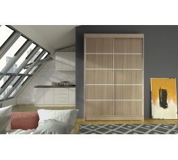 Šatní skriňa LINORA IV 120, Dub sonoma