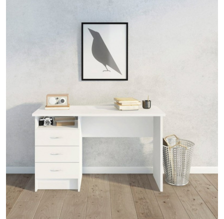 Písací stôl FELIX 134, Biely