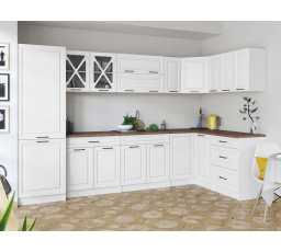 Rohová kuchyňa Simea biela MAT