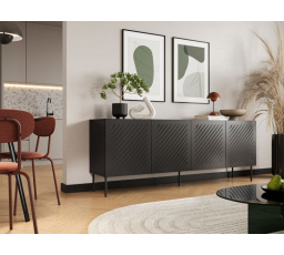 Komoda SIENA 200, čierna