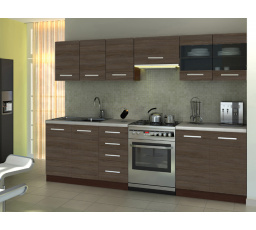 Kuchynská linka set AMANDA 1 260, Cinamon acacia